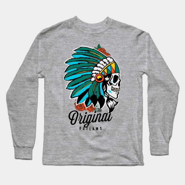 Original Outlaws Long Sleeve T-Shirt by Calamart Designs